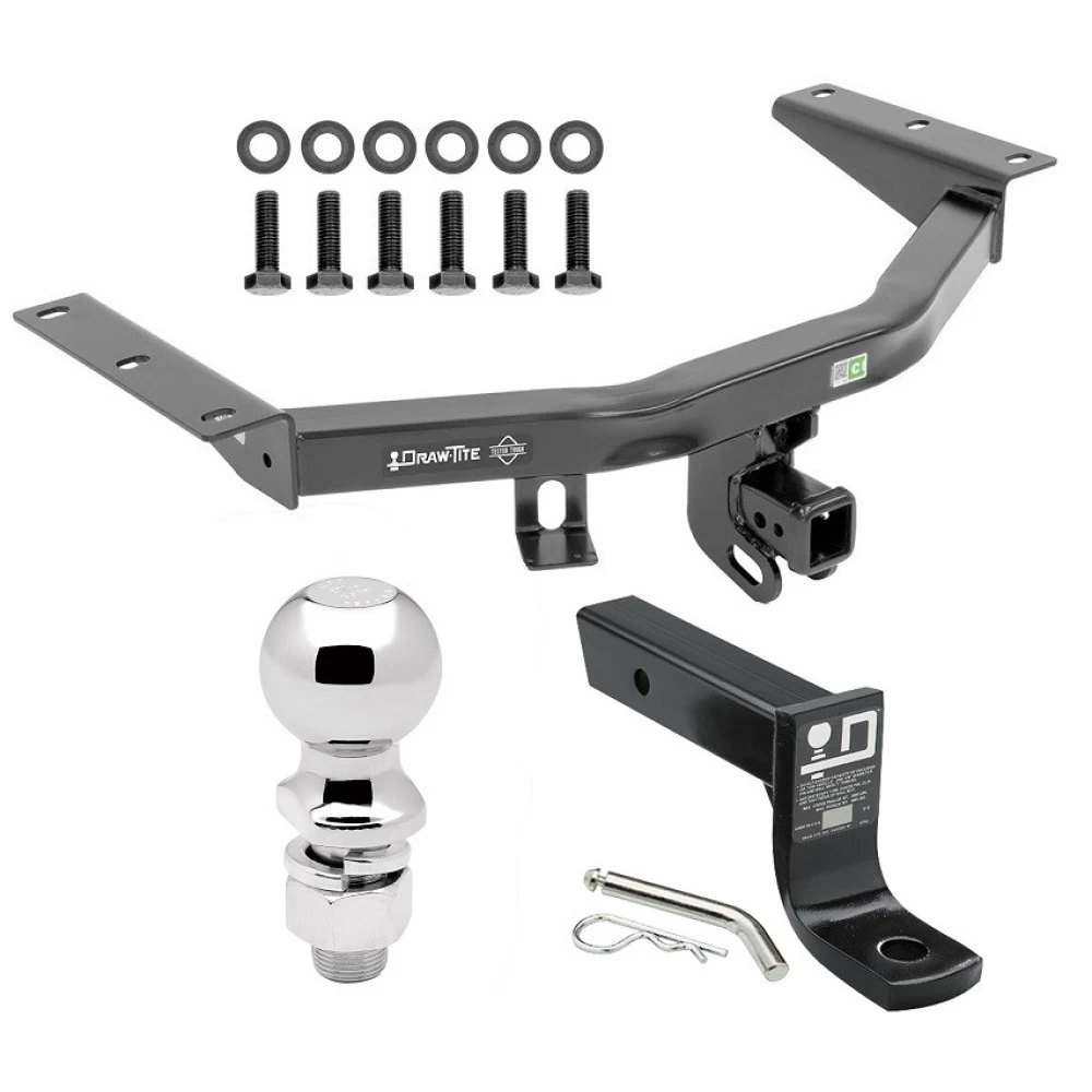 For 2016-2022 Honda Pilot Trailer Hitch Tow PKG w/ Ball Mount w/ 4" Drop + 2-5/16" Ball By Draw-Tite