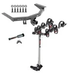 For 2014-2020 Acura MDX Trailer Hitch kit by: Draw-Tite For 2014-2020 Acura MDX Trailer Hitch Tow PKG w/ 4 Bike Carrier Rack + Hitch Lock (Excludes: w/Full Size Spare Tire Models) By Draw-Tite