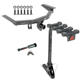 For 2014-2020 Acura MDX Trailer Hitch kit by: Draw-Tite For 2014-2020 Acura MDX Trailer Hitch Tow PKG w/ 4 Bike Carrier Rack + Hitch Lock (Excludes: w/Full Size Spare Tire Models) By Draw-Tite