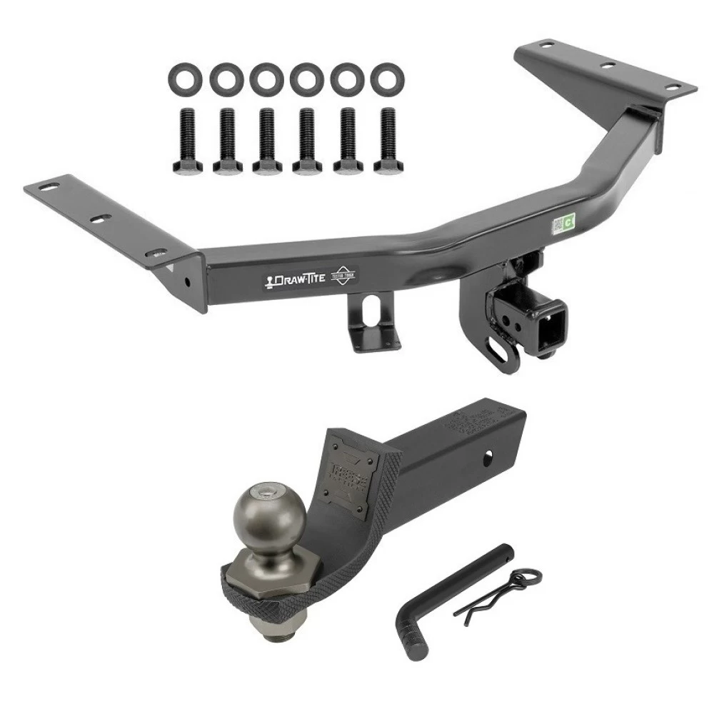 For 2016-2022 Honda Pilot Trailer Hitch Tow PKG + Interlock Tactical Starter Kit w/ 2" Drop & 2" Ball By Draw-Tite