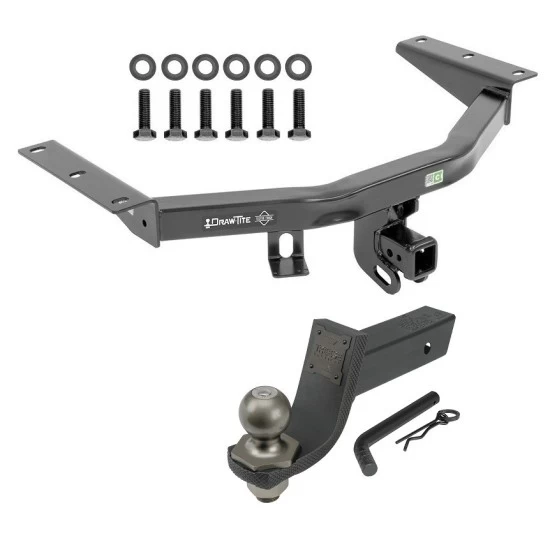 For 2016-2022 Honda Pilot Trailer Hitch Tow PKG + Interlock Tactical Starter Kit w/ 3-1/4" Drop & 2" Ball By Draw-Tite