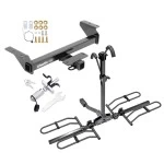 Trailer Tow Hitch For 16-23 Toyota Tacoma Platform Style 2 Bike Rack w/ Anti Rattle Hitch Lock