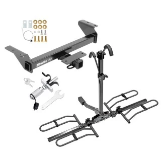 Trailer Tow Hitch For 16-23 Toyota Tacoma Platform Style 2 Bike Rack w/ Anti Rattle Hitch Lock