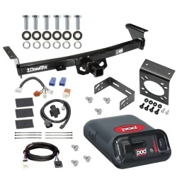 For 05-26 Nissan Frontier 09-12 Suzuki Equator Trailer Hitch Tow PKG w/ Pro Series POD Brake Control + Plug & Play BC Adapter + 7-Way RV Wiring By Draw-Tite