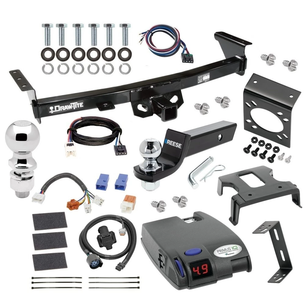 For 2005-2024 Nissan Frontier Trailer Hitch Tow PKG w/ Tekonsha Primus IQ Brake Control + Plug & Play BC Adapter + 7-Way RV Wiring + 2" & 2-5/16" Ball & Drop Mount By Draw-Tite For 2005-2024 Nissan Frontier Trailer Hitch Tow PKG w/ Tekonsha Primus IQ Brake Control + Plug & Play BC Adapter + 7-Way RV Wiring + 2" & 2-5/16" Ball & Drop Mount By Draw-Tite