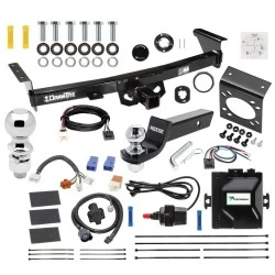 For 2005-2024 Nissan Frontier Trailer Hitch Tow PKG w/ Tekonsha Prodigy iD Bluetooth Wireless Brake Control + Plug & Play BC Adapter + 7-Way RV Wiring + 2" & 2-5/16" Ball & Drop Mount By Draw-Tite