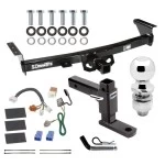 For 2005-2023 Nissan Frontier Trailer Hitch kit by: Draw-Tite For 2005-2023 Nissan Frontier Trailer Hitch Tow PKG w/ 4-Flat Wiring Harness + Adjustable Drop Rise Ball Mount + Pin/Clip + 2" Ball By Draw-Tite