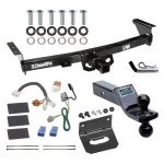 For 2005-2023 Nissan Frontier Trailer Hitch Tow PKG w/ 4-Flat Wiring Harness + Dual Ball Ball Mount 1-7/8" & 2" Trailer Balls + Pin/Clip + Wiring Bracket By Draw-Tite