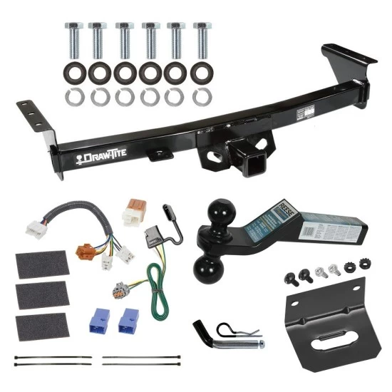 For 2005-2023 Nissan Frontier Trailer Hitch kit by: Draw-Tite For 2005-2023 Nissan Frontier Trailer Hitch Tow PKG w/ 4-Flat Wiring Harness + Dual Ball Ball Mount 2" & 2-5/16" Trailer Balls + Pin/Clip + Wiring Bracket By Draw-Tite