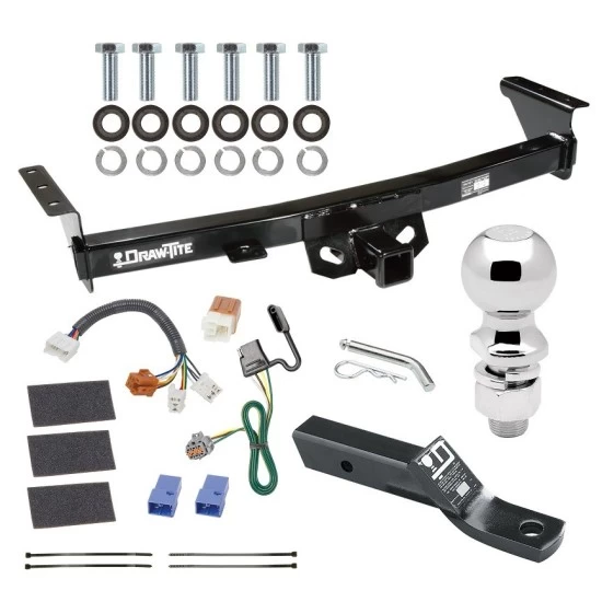 For 2005-2023 Nissan Frontier Trailer Hitch kit by: Draw-Tite For 2005-2023 Nissan Frontier Trailer Hitch Tow PKG w/ 4-Flat Wiring + Ball Mount w/ 2" Drop + 2-5/16" Ball By Draw-Tite