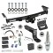 For 2005-2023 Nissan Frontier Trailer Hitch Tow PKG w/ 4-Flat Wiring + Ball Mount w/ 4" Drop + Interchangeable Ball 1-7/8" & 2" & 2-5/16" + Wiring Bracket + Dual Hitch & Coupler Locks + Hitch Cover By Draw-Tite