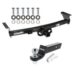 For 05-26 Nissan Frontier 09-12 Suzuki Equator Trailer Hitch Tow PKG w/ Starter Kit Ball Mount w/ 2" Drop & 2" Ball By Draw-Tite