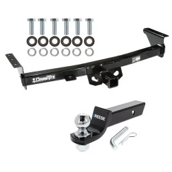 For 05-26 Nissan Frontier 09-12 Suzuki Equator Trailer Hitch Tow PKG w/ Starter Kit Ball Mount w/ 2" Drop & 2" Ball By Draw-Tite