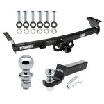For 05-26 Nissan Frontier 09-12 Suzuki Equator Trailer Hitch Tow PKG w/ Starter Kit Ball Mount w/ 2" Drop & 2" Ball + 1-7/8" Ball By Draw-Tite