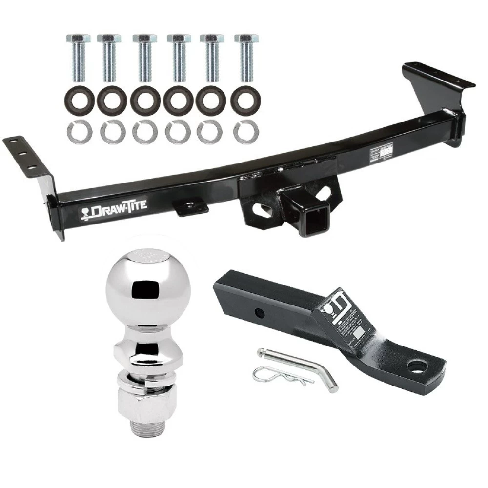 For 2005-2024 Nissan Frontier Trailer Hitch Tow PKG w/ Ball Mount w/ 2" Drop + 2-5/16" Ball By Draw-Tite