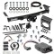 For 2005-2024 Nissan Frontier Trailer Hitch Tow PKG w/ 8K Round Bar Weight Distribution Hitch w/ 2-5/16" Ball + Pin/Clip + Tekonsha Brakeman IV Brake Control + Plug & Play BC Adapter + 7-Way RV Wiring By Draw-Tite