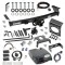 For 2005-2024 Nissan Frontier Trailer Hitch Tow PKG w/ 8K Round Bar Weight Distribution Hitch w/ 2-5/16" Ball + Pin/Clip + Tekonsha Primus IQ Brake Control + Plug & Play BC Adapter + 7-Way RV Wiring By Draw-Tite
