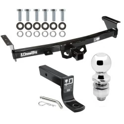 For 05-26 Nissan Frontier 09-12 Suzuki Equator Trailer Hitch Tow PKG w/ Ball Mount w/ 4" Drop + 2" Ball By Draw-Tite