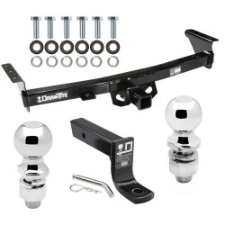 For 05-26 Nissan Frontier 09-12 Suzuki Equator Trailer Hitch Tow PKG w/ Ball Mount w/ 4" Drop + 2" Ball + 2-5/16" Ball By Draw-Tite