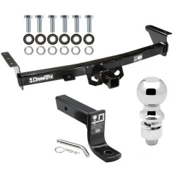 For 2005-2024 Nissan Frontier Trailer Hitch Tow PKG w/ Ball Mount w/ 4" Drop + 2-5/16" Ball By Draw-Tite