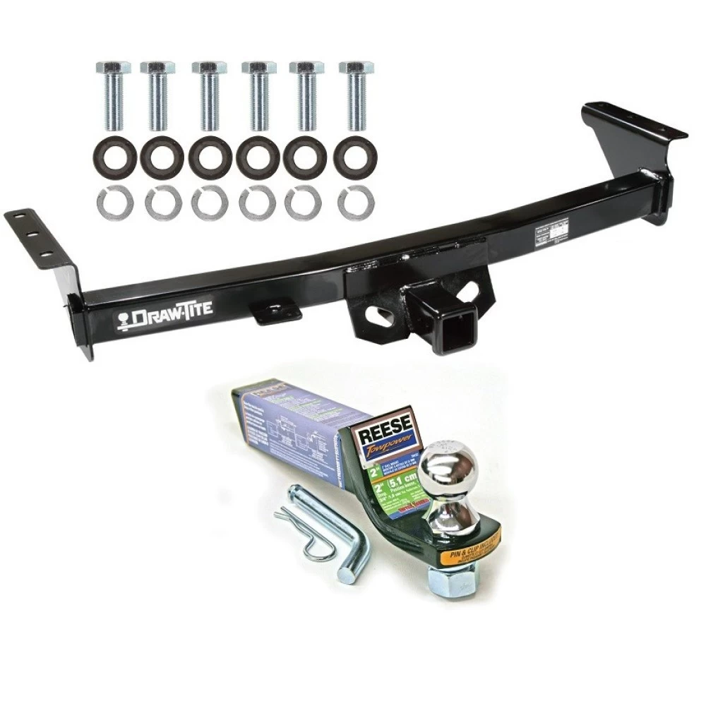 For 2005-2024 Nissan Frontier Trailer Hitch Tow PKG w/ Starter Kit Ball Mount w/ 2" Drop & 1-7/8" Ball By Draw-Tite