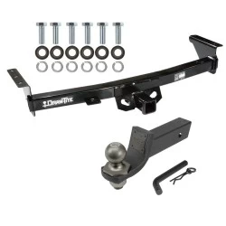 For 05-26 Nissan Frontier 09-12 Suzuki Equator Trailer Hitch Tow PKG + Interlock Tactical Starter Kit w/ 2" Drop & 2" Ball By Draw-Tite
