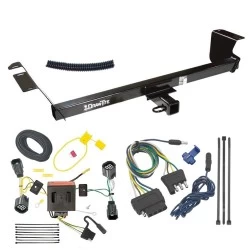 For 11-16 Chrysler Town and Country 21-21 Grand Caravan 11-20 Dodge Grand Caravan 12-15 RAM C/V Trailer Hitch Tow PKG w/ 5-Flat Wiring Harness By Draw-Tite