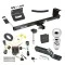 For 2011-2020 Dodge Grand Caravan Trailer Hitch Tow PKG w/ 4-Flat Wiring + Ball Mount w/ 2" Drop + 2-5/16" Ball + Wiring Bracket + Hitch Lock + Hitch Cover By Draw-Tite