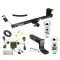 For 2011-2016 Chrysler Town & Country Trailer Hitch Tow PKG w/ 4-Flat Wiring + Ball Mount w/ 4" Drop + 2" Ball + 2-5/16" Ball By Draw-Tite