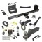 For 2011-2016 Chrysler Town & Country Trailer Hitch Tow PKG w/ 4-Flat Wiring + Interlock Tactical Starter Kit w/ 2" Drop & 2" Ball + Tactical Hook & Shackle Mount + Tactical Dogbone Lock + Wiring Bracket By Draw-Tite