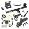 For 2011-2016 Chrysler Town & Country Trailer Hitch Tow PKG w/ 4-Flat Wiring + Interlock Tactical Starter Kit w/ 3-1/4" Drop & 2" Ball + Tactical Hook & Shackle Mount + Tactical Dogbone Lock + Wiring Bracket By Draw-Tite
