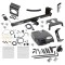 For 2011-2016 Chrysler Town & Country Trailer Hitch Tow PKG w/ 6K Round Bar Weight Distribution Hitch w/ 2-5/16" Ball + Pin/Clip + Tekonsha Primus IQ Brake Control + 7-Way RV Wiring By Draw-Tite
