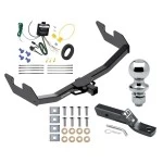 Trailer Tow Hitch For 16-23 Toyota Hilux All Models Complete Package w/ Wiring and 1-7/8" Ball