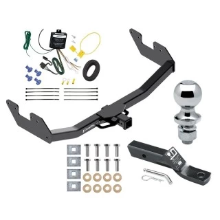 Trailer Tow Hitch For 16-23 Toyota Hilux All Models Complete Package w/ Wiring and 1-7/8" Ball