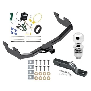 Trailer Tow Hitch For 16-23 Toyota Hilux All Models Complete Package w/ Wiring and 2" Ball