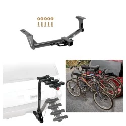 Trailer Hitch w/ 4 Bike Rack For 15-26 Nissan Murano Approved for Recreational & Offroad Use Carrier for Adult Woman or Child Bicycles Foldable