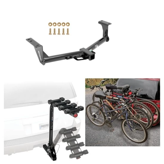 Trailer Hitch w/ 4 Bike Rack For 15-24 Nissan Murano All Styles Approved for Recreational & Offroad Use Carrier for Adult Woman or Child Bicycles Foldable Trailer Hitch w/ 4 Bike Rack For 15-24 Nissan Murano All Styles Approved for Recreational & Offroad Use Carrier for Adult Woman or Child Bicycles Foldable