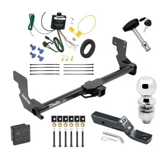 Trailer Tow Hitch For 16-23 Mercedes-Benz Metris Deluxe Package Wiring 2" Ball and Lock
