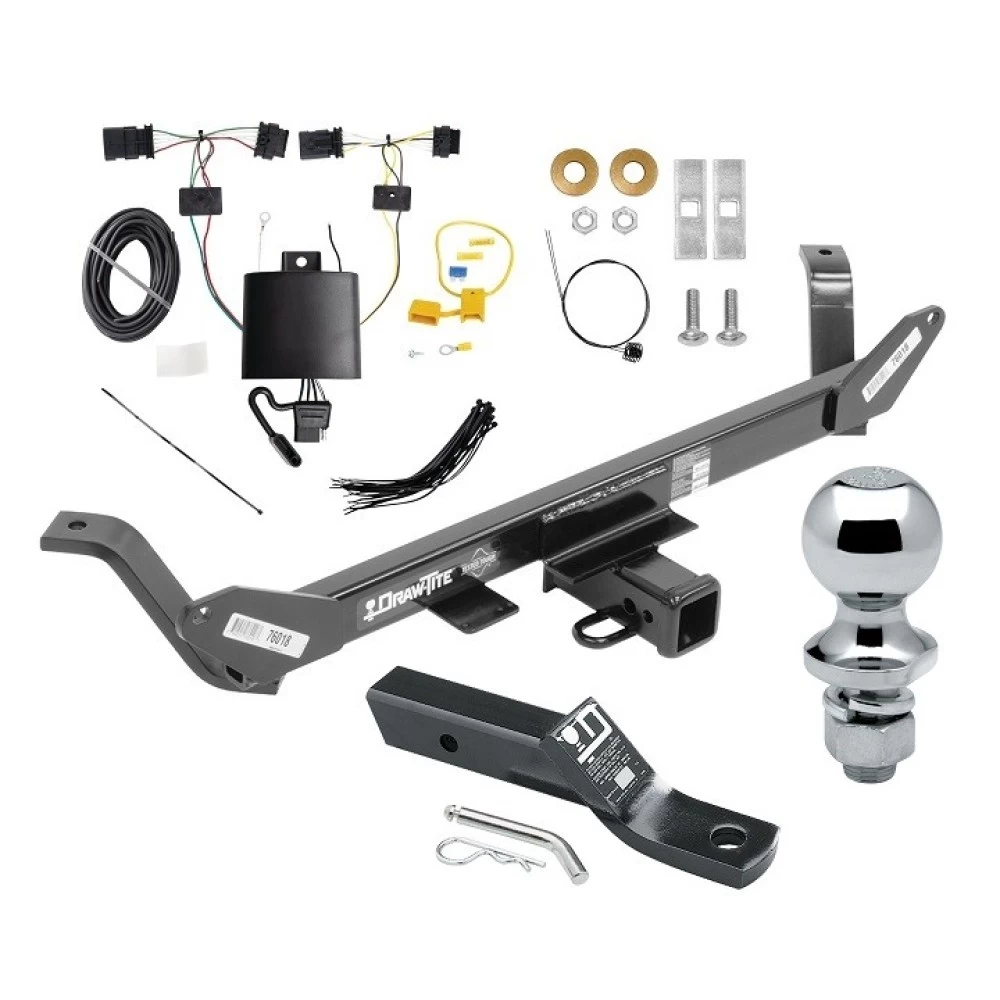 Custom Fit Trailer Hitch Wiring Harness (Plug & Play) 2" Drop Ball-Mount w/ Pin/Clip 1-7/8" Chrome Ball Installation Hardware Installation Instructions 76018 118843 23 63816 Draw-Tite Trailer Tow Hitch 20-23 BMW X1 2" Receiver Complete Trailer Tow Hitch For 20-24 BMW X1 2" Receiver Complete Package w/ Wiring and 1-7/8" Ball