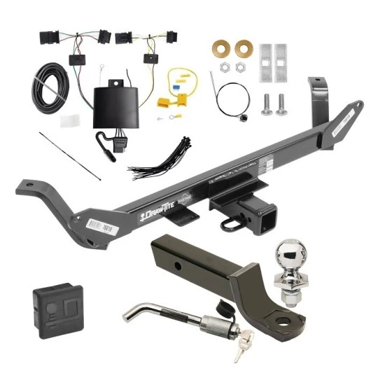 Trailer Tow Hitch For 20-22 BMW X1 w/o LED Taillights Deluxe Package Wiring 2" Ball Mount and Lock