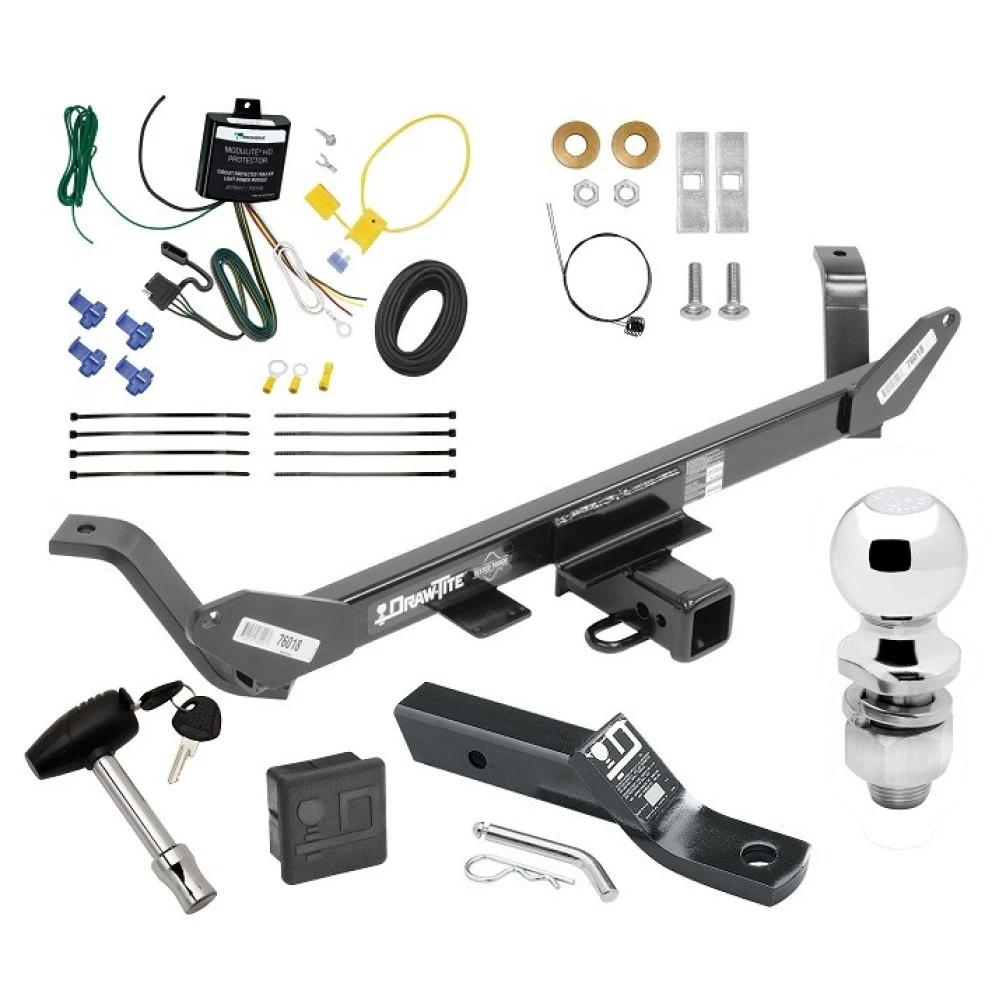 Trailer Tow Hitch For 23-27 BMW X1 All Models Deluxe Package Wiring 2" Ball and Lock