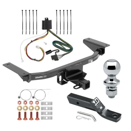 Trailer Tow Hitch For 16-23 Mazda CX-9 All Models Complete Package w/ Wiring and 1-7/8" Ball