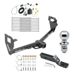 Trailer Tow Hitch For 15-23 Jeep Renegade All Models Complete Package w/ Wiring and 1-7/8" Ball