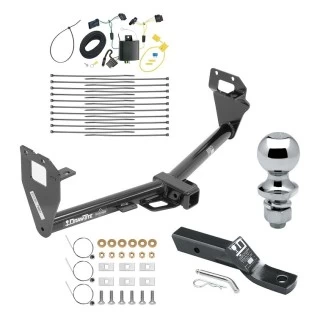 Trailer Tow Hitch For 15-23 Jeep Renegade All Models Complete Package w/ Wiring and 1-7/8" Ball