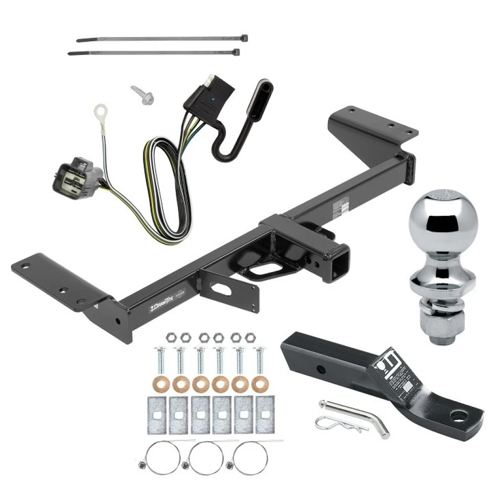 Trailer Tow Hitch For 17-26 Cadillac XT5 Complete Package w/ Wiring and 1-7/8" Ball