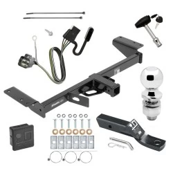 Trailer Tow Hitch For 17-26 Cadillac XT5 Deluxe Package Wiring 2" Ball and Lock