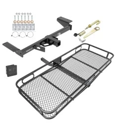 Trailer Tow Hitch For 17-26 Cadillac XT5 Except Platinum Basket Cargo Carrier Platform Hitch Lock and Cover