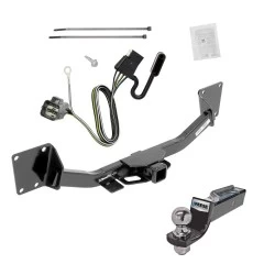 Tow Package For 17-23 GMC Acadia 19-26 Chevrolet Blazer Trailer Hitch w/ Wiring 2" Drop Mount 2" Ball 2" Receiver