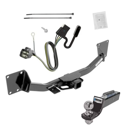 Tow Package For 17-23 GMC Acadia 19-26 Chevrolet Blazer Trailer Hitch w/ Wiring 2" Drop Mount 2" Ball 2" Receiver