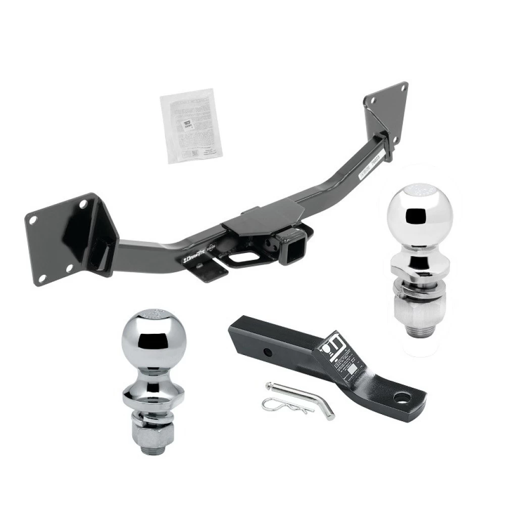 Trailer Tow Hitch For 19-26 Chevy Blazer 17-23 GMC Acadia Receiver w/ 1-7/8" and 2" Ball
